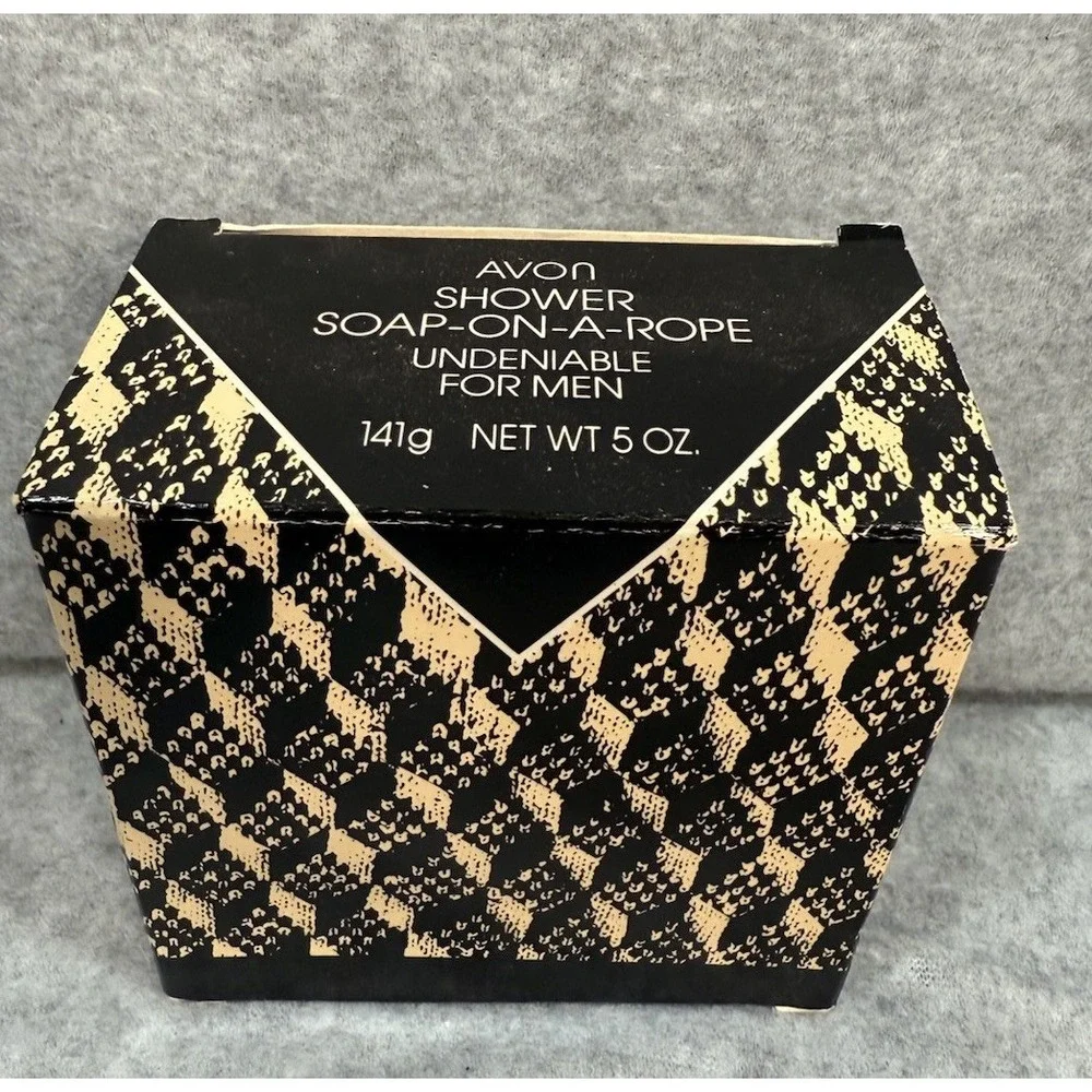 Vintage 1992 Avon Undeniable Soap On A Rope Men's 5oz Brand New in‎ Box 1990's